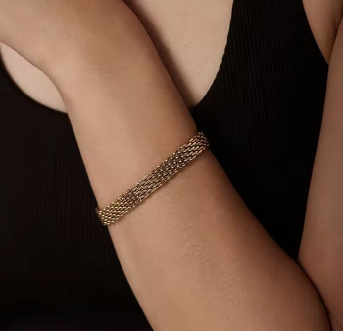 Guldarmband Mesh